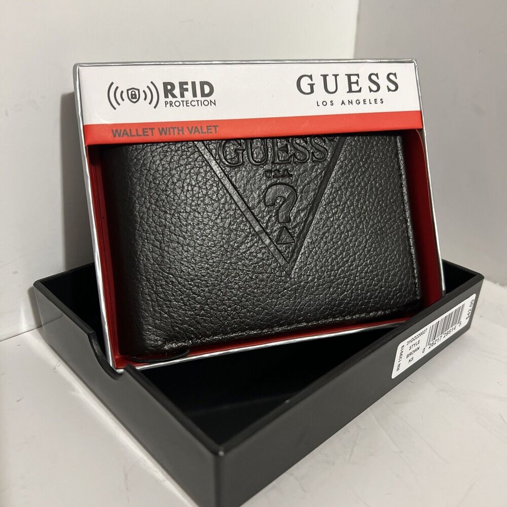 GUESS los Angeles Wallet Men’s RFID Protection Wallet Brand New
